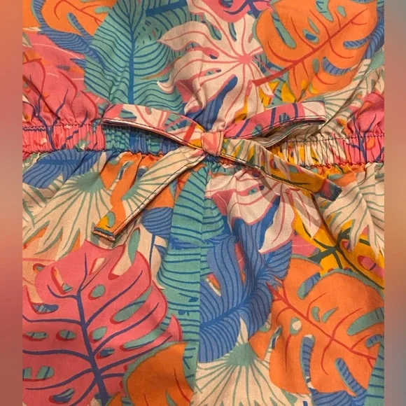 Girls floral print romper - Picture 3 of 5